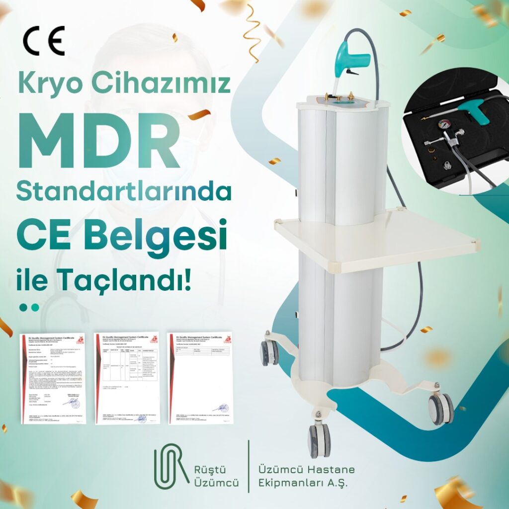 MDR Standartlarında Kryo Cihazımız CE Belgesi